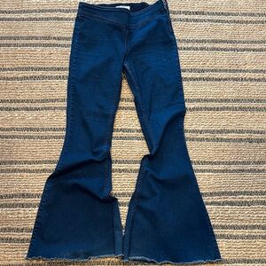 Free people Women's Flared Blue Jeans